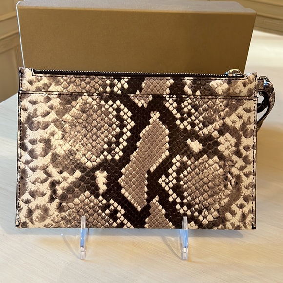 NWT Michael Kors Collection Reptile Print Wristlet/Clutch - Picture 2 of 6